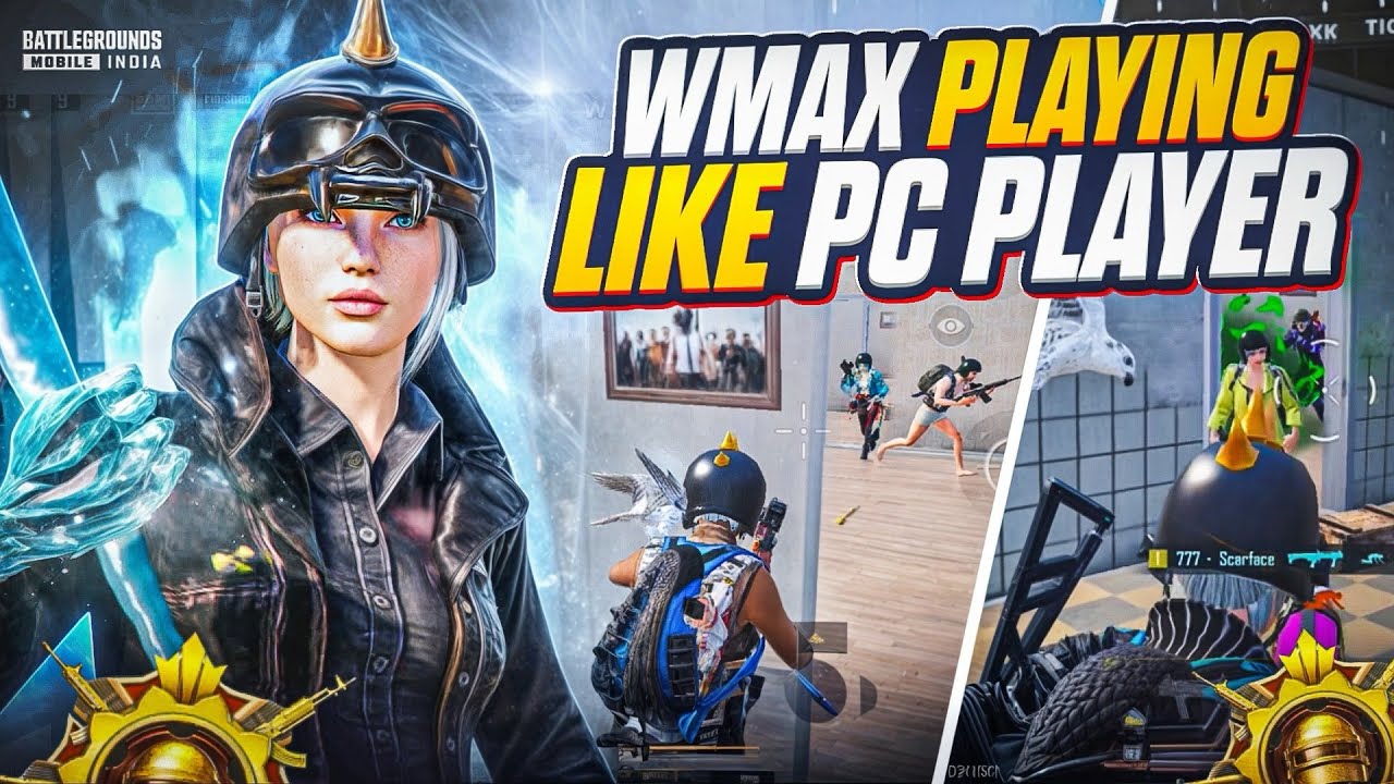 WMAX Playing like PC Players! 🔥 Fastest 3 Fingers Player | BGMI - PUBGMOBILE background