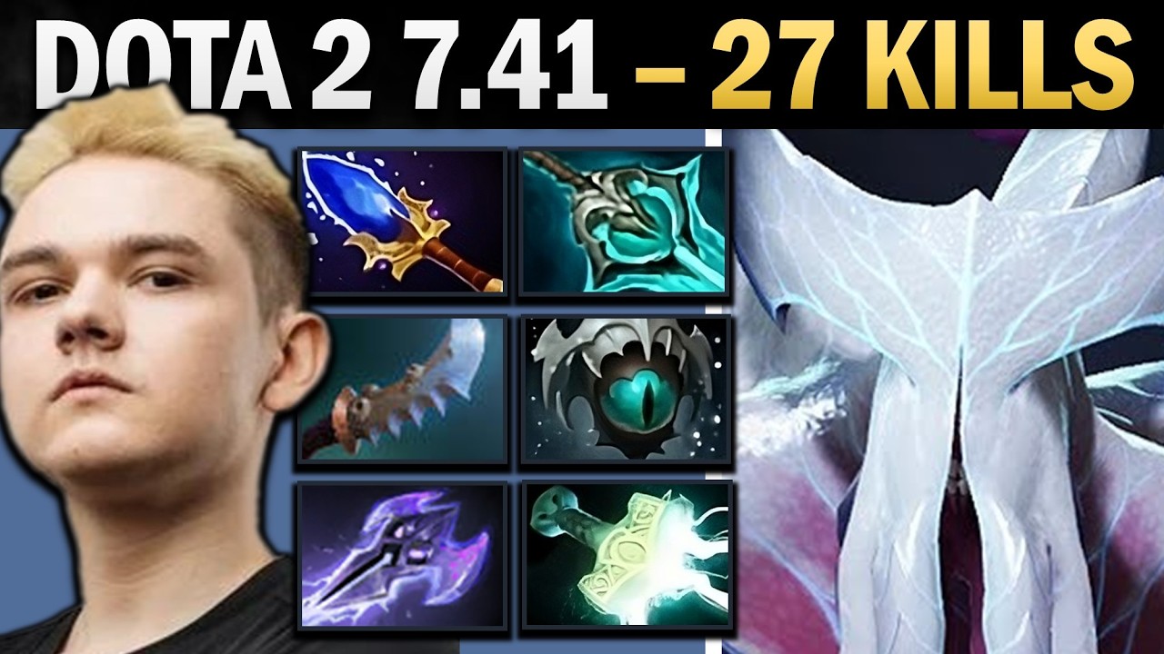 Faceless Void Dota 2 7.41 with 27 Kills and Slayer - Dota Gameplay