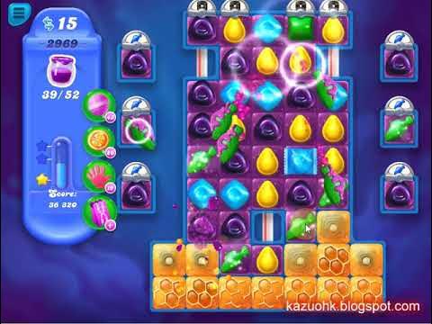 Candy Crush Soda Saga Level 2969 ✅ No boosters ✔ Walkthrough Gameplay background