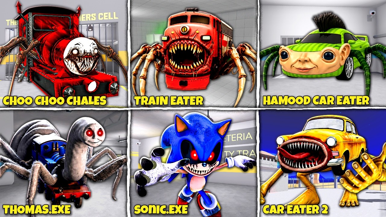 CURSED THOMAS Vs CHOO CHOO CHARLES! What if I BECOME TRAIN EATERS, SONIC.EXE in BARRY'S PRISON RUN!