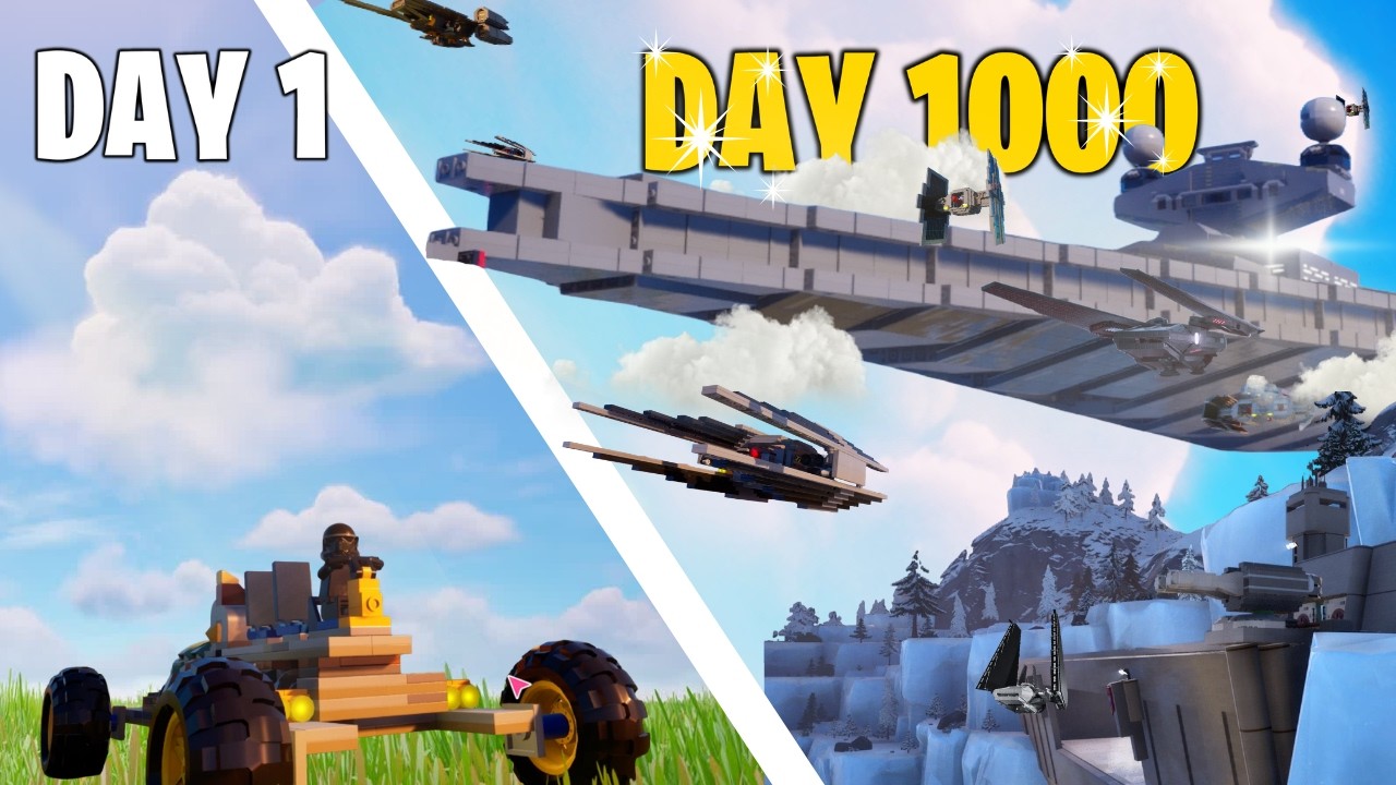 I spent 1000 DAYS Building Star Wars in LEGO Fortnite!