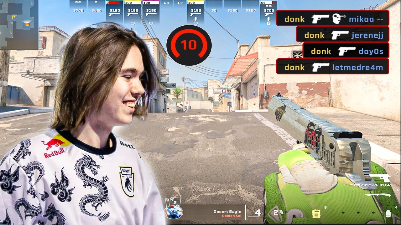 donk Makes it Look Easy on FACEIT | 4000 ELO background