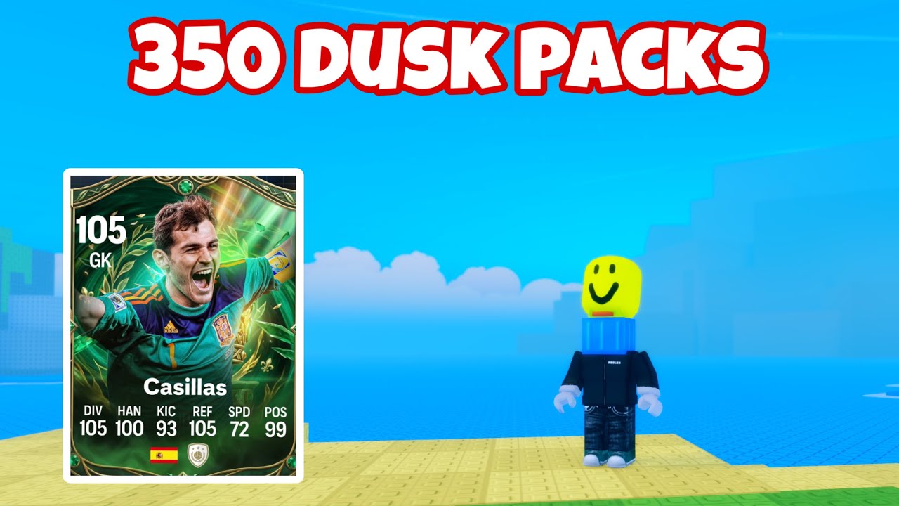 I OPENED 350 DUSK PACKS IN SPIN A SOCCER CARD!! (Roblox)