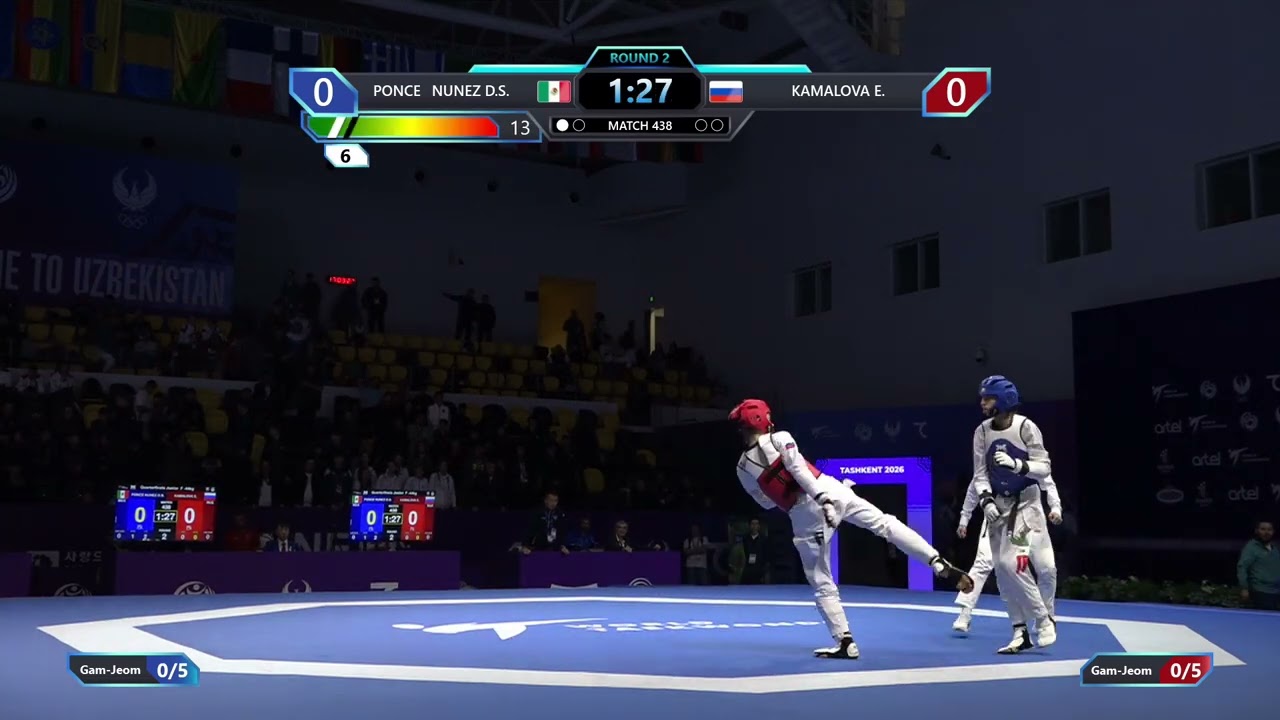 438 Quarterfinals F 44kg MEX PONCE ⇥NU RUS KAMALOVA PGM