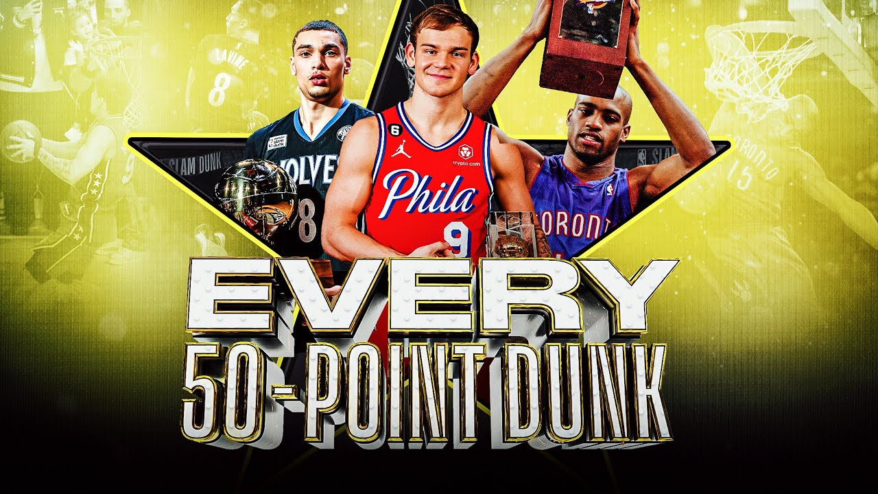 Every 50-Point Dunk In NBA Dunk Contest History (1984-2023)! backdrop