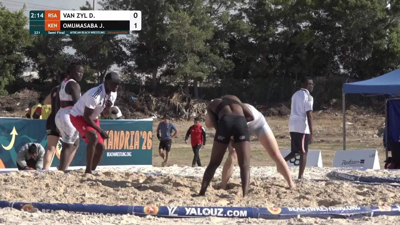 Dune VAN ZYL (RSA) vs. Janet Ingwesi OMUMASABA (KEN) • Semi Final • Women's BW 75Kg