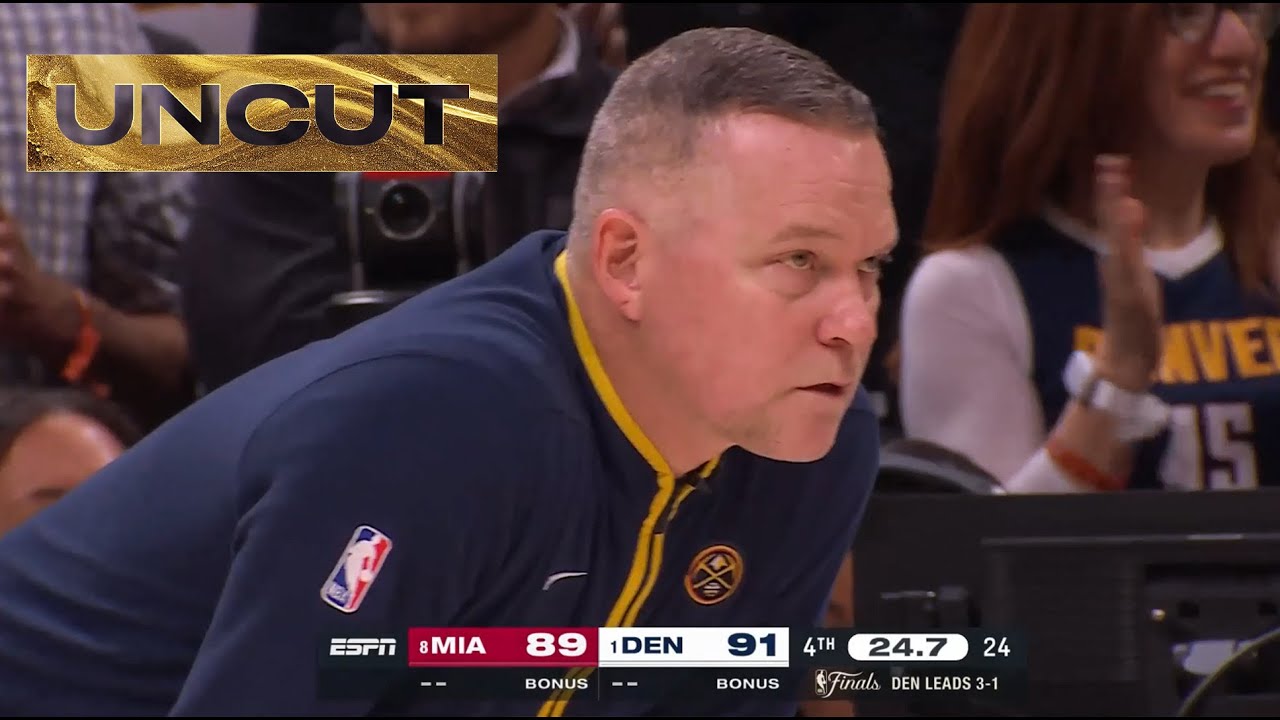 Final 3:02 INSANE GAME 5 ENDING #8 Heat vs #1 Nuggets UNCUT! background