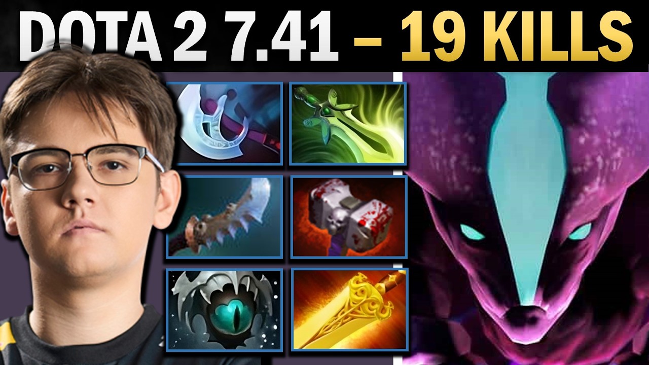 Spectre Dota 2 7.41 with 19 Kills and Butterfly - Dota 2 Gameplay