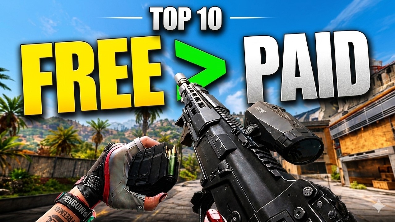 TOP 10 FREE PC Games Better Than Paid Games (2026) background