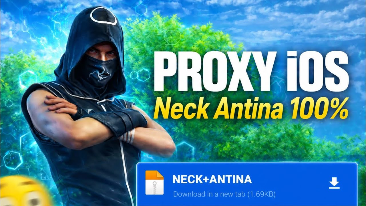 ๐ฅ PROXY iOS โ Neck Antina 100% | Free Fire MAX