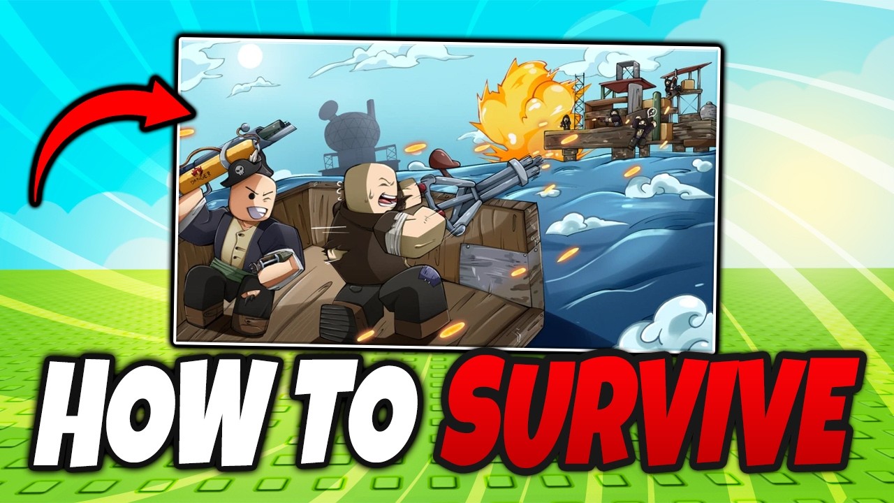RUSTY RAFTS BEGINNER GUIDE in Roblox - How to Play and Survive Every Run background