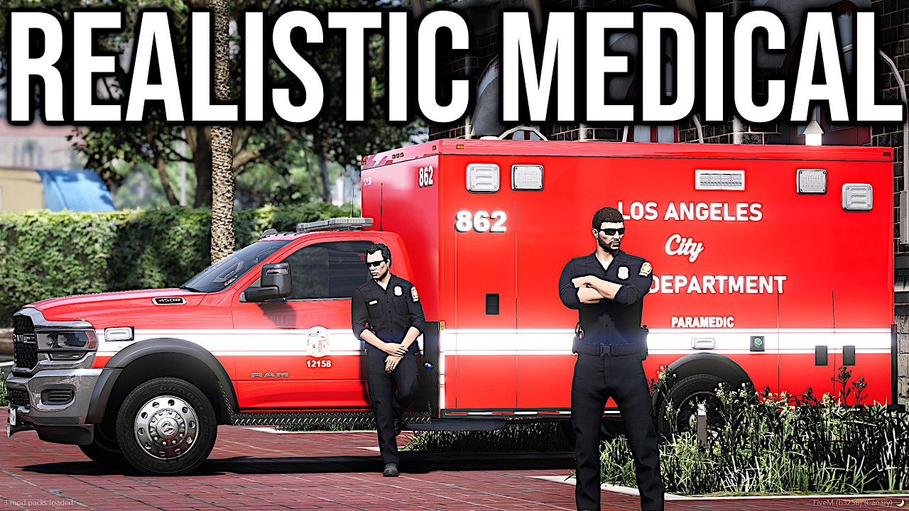 The Most Realistic Medical System is Finally Here! Playing as LAFD in FiveM