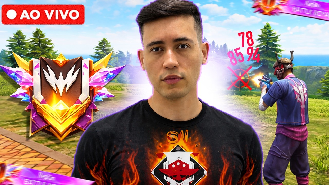 RANK NO TOP REGIONAL SEM PERDER ! đ„ FREE FIRE AO VIVO | LEVELUP background