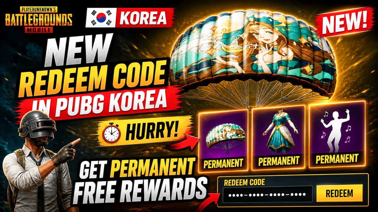PUBG Korea NEW Redeem Code – Get Permanent Free Rewards FAST!