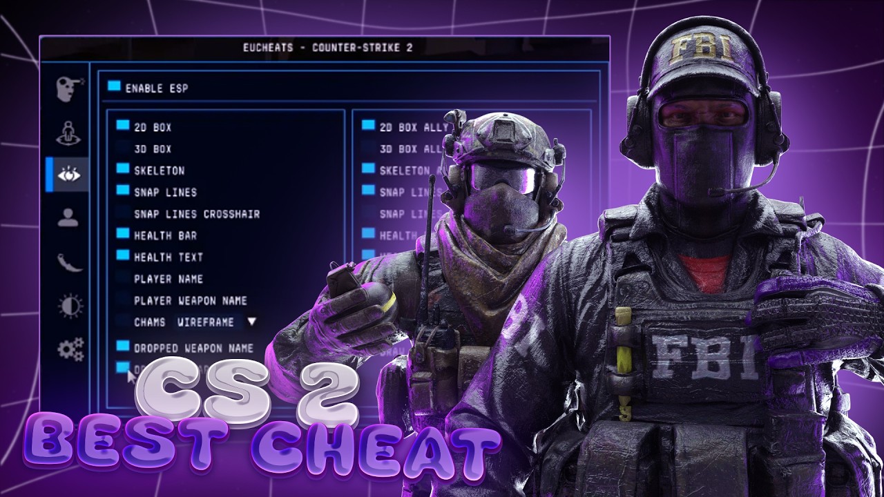 CS2 Hack | Legit Aimbot & Triggerbot | Glow ESP & Radar Hack | No Recoil & No Flash