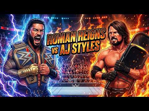 ROMAN REIGNS VS AJ STYLE #wwesmackdown