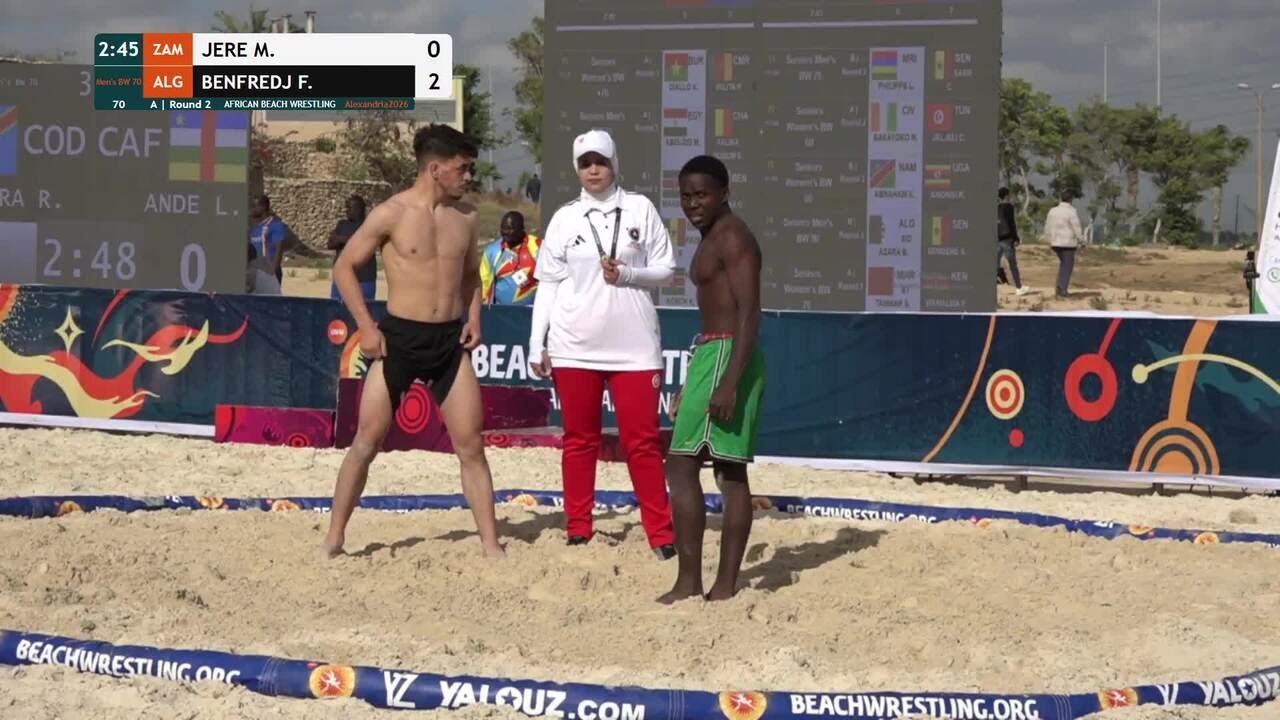 Martin JERE (ZAM) vs. Fayssal BENFREDJ (ALG) • A | Round 2 • Men's BW 70Kg