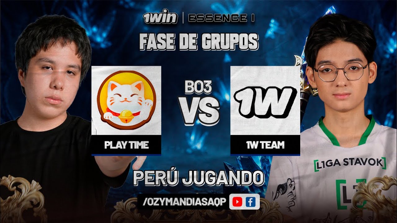 PLAY TIME VS 1 WIN | FASE DE GRUPOS | 1 WIN ESSENCE I | DOTA 2