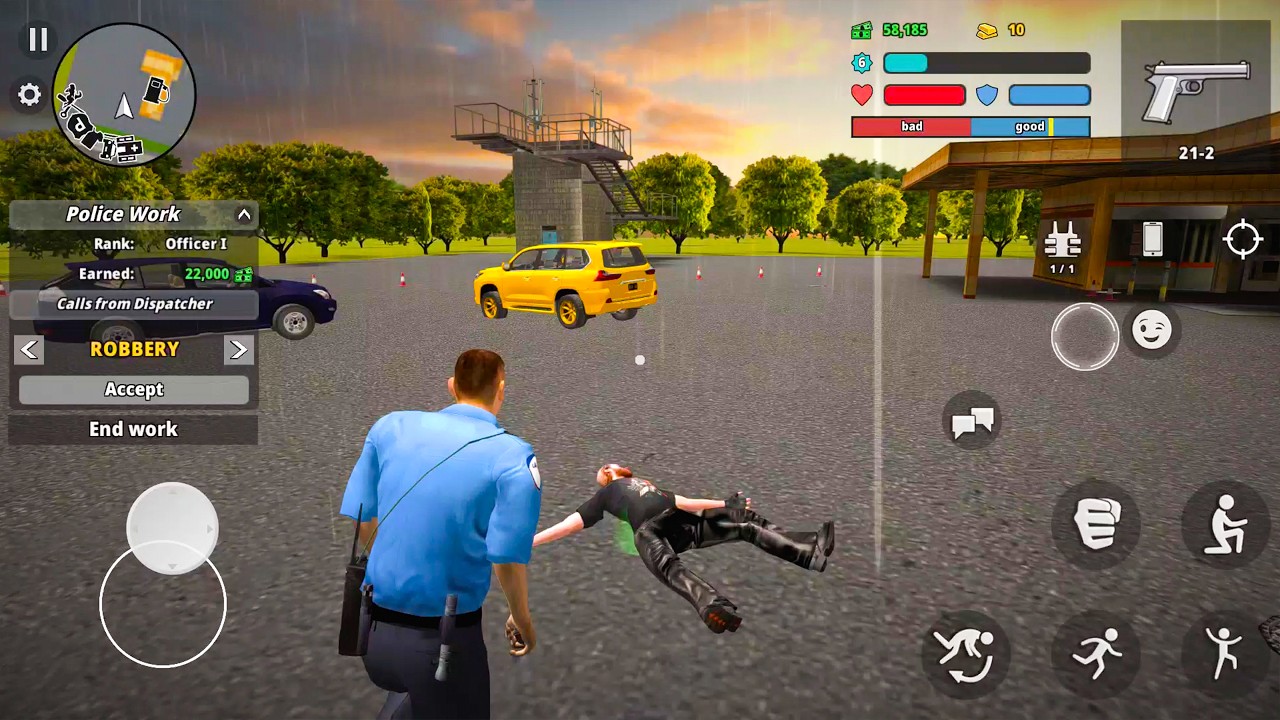 Patrolling the Dangerous Streets - Police Cop Simulator Gang War Gameplay