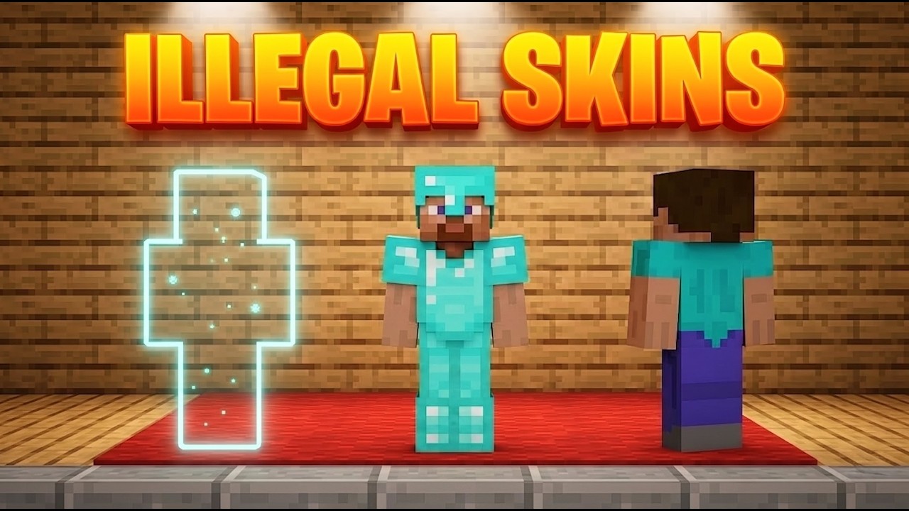 I Trolled Minecraft Players Using Illegal Skins π₯