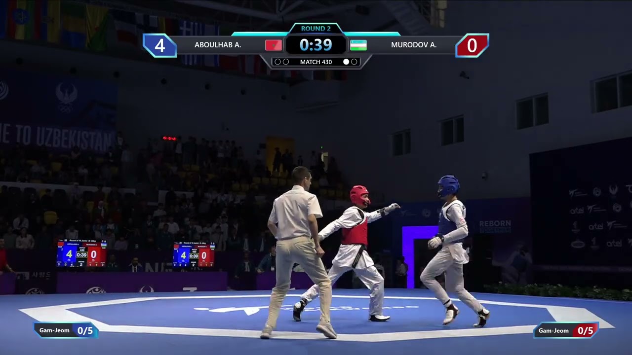 430 Round of 16 M 59kg MAR ABOULHAB A UZB MURODOV A PGM