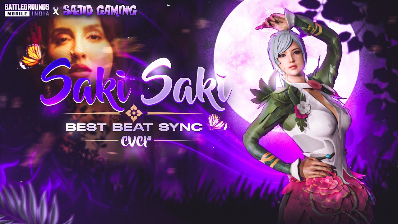 O Saki Saki Pubg Beat Sync Montage | Best Ever Beat Sync | BGMI Montage background