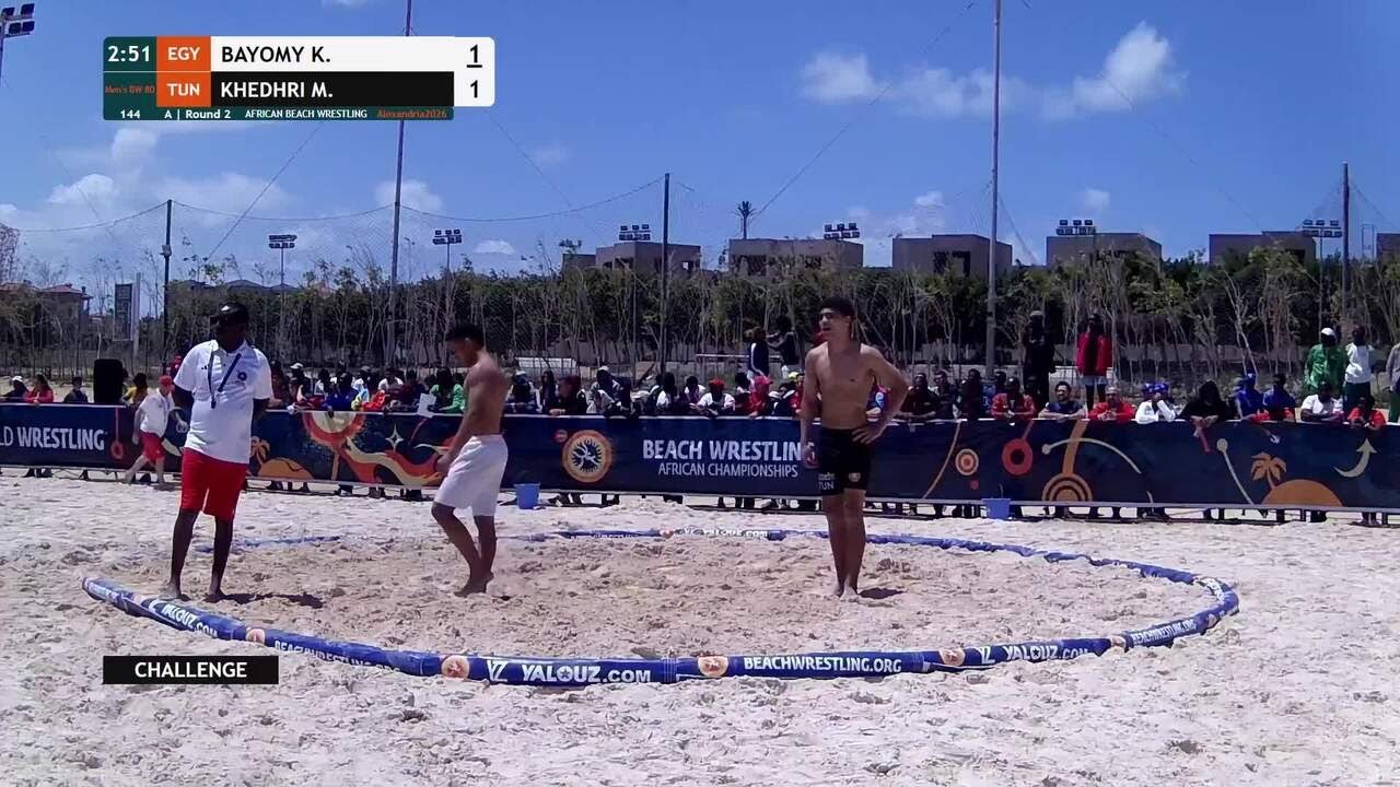Karim Ahmed Abdelnaiem Mahmoud BAYOMY (EGY) vs. Mohamed Ali KHEDHRI (TUN) • A | Round 2 • Men's BW 8