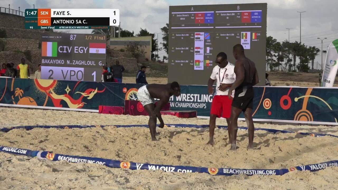 Serigne FAYE (SEN) vs. Caetano ANTONIO SA (GBS) • Semi Final • Men's BW 80Kg