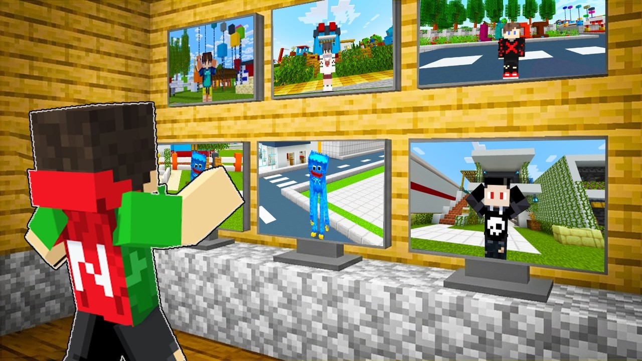 Using CCTV Camera To SPY on EVERYONE in Minecraft