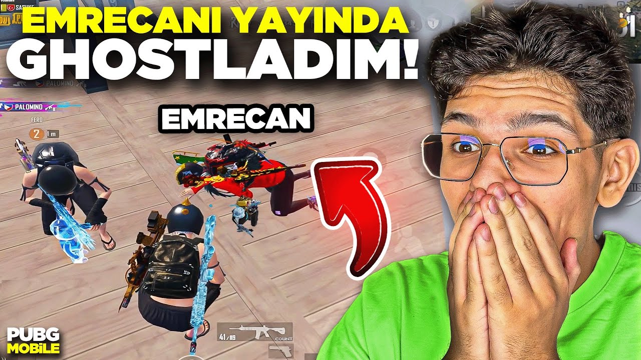 EMRECANI YAYINDA GHOSTLADIM!! ÇILDIRDI!! - PUBG MOBİLE