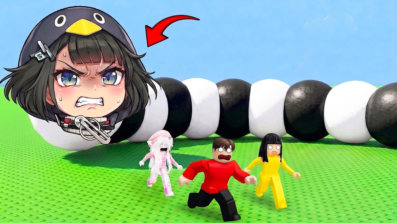Yuta Mio Kabur Dari Kejaran Cacing Wajah Gugugaga Pinguin Menyeramkan | ROBLOX