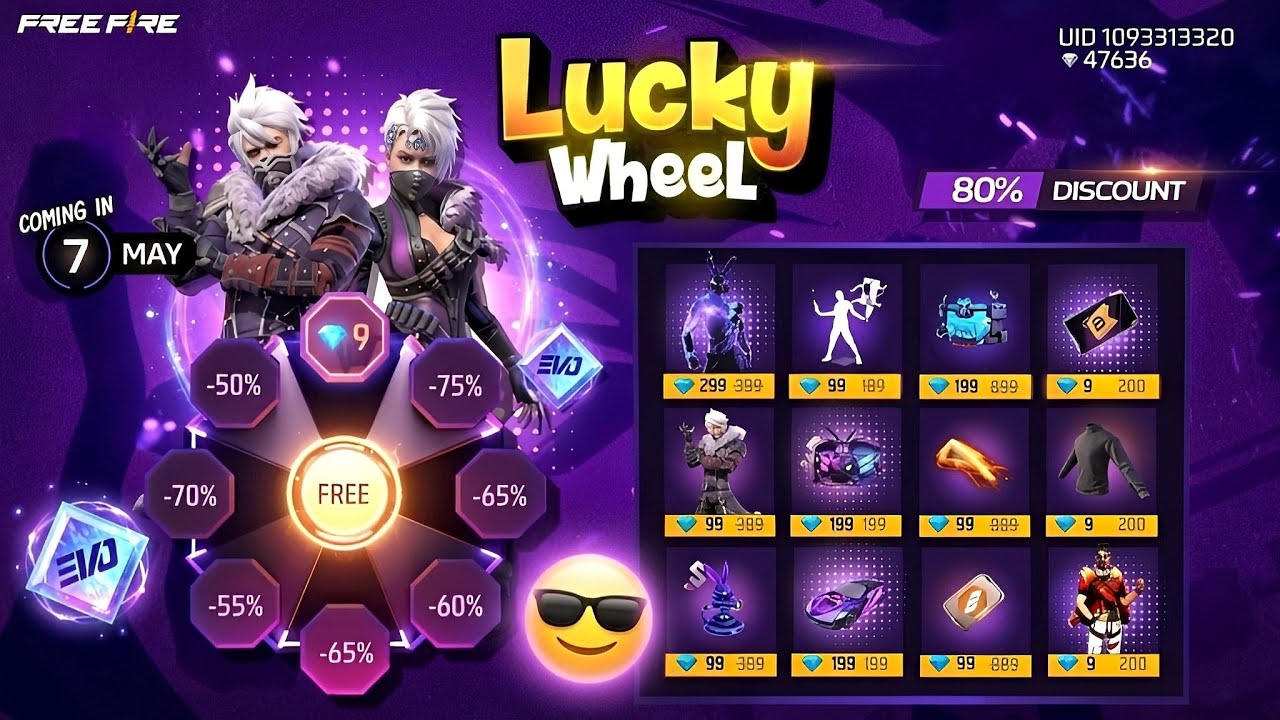 Next Lucky Wheel Event🤯 Free Fire l Free Fire New Event l Ff New Event l 7 May Discount Event FF
