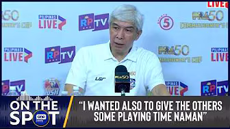 Coach Jong Uichico on NLEX grinding out an OT victory vs Titan Ultra | #OSOnTheSpot