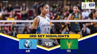 AdU vs FEU | SET 3 HIGHLIGHTS | UAAP SEASON 88 WOMEN’S VOLLEYBALL | APRIL 18, 2026