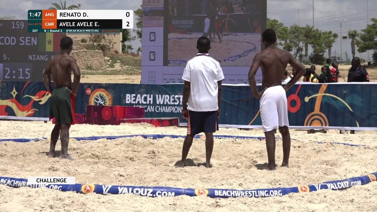 Diasivi Garcia Alexandre RENATO (ANG) vs. Emmanuel Petit AVELE AVELE (CMR) • B | Round 2 • Men's BW