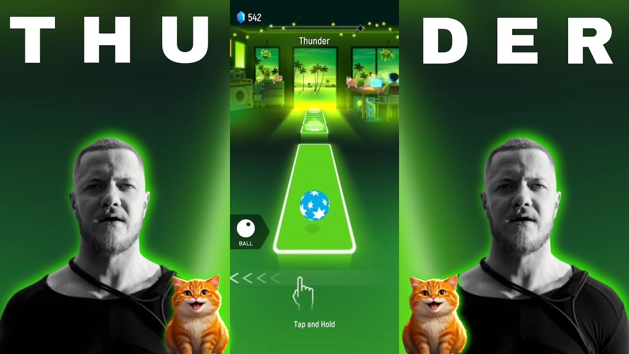 Cute Cat Thunder 😺 Tiles Hop EDM Rush