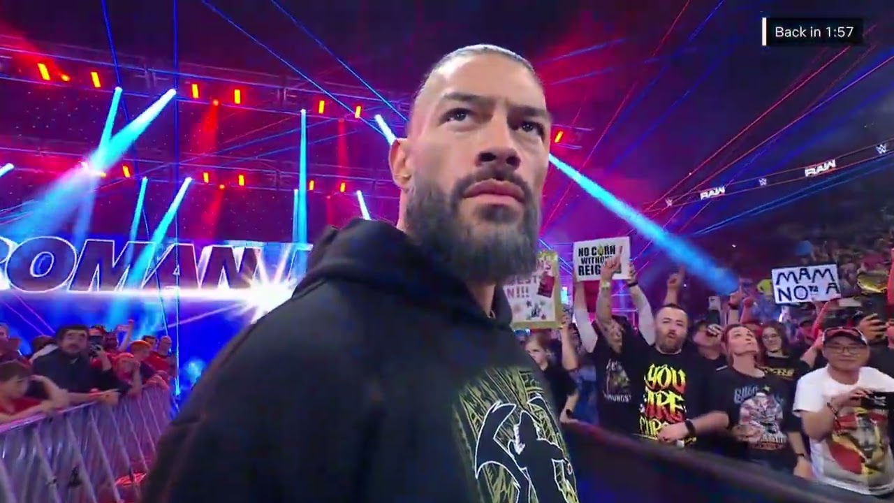 Roman Reigns Entrance - WWE RAW 04/05/2026