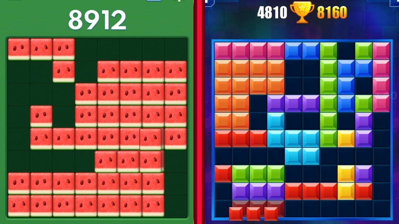Block Blast Puzzle 🧩 VS Block Puzzle Gameplay Satisfying All Levels