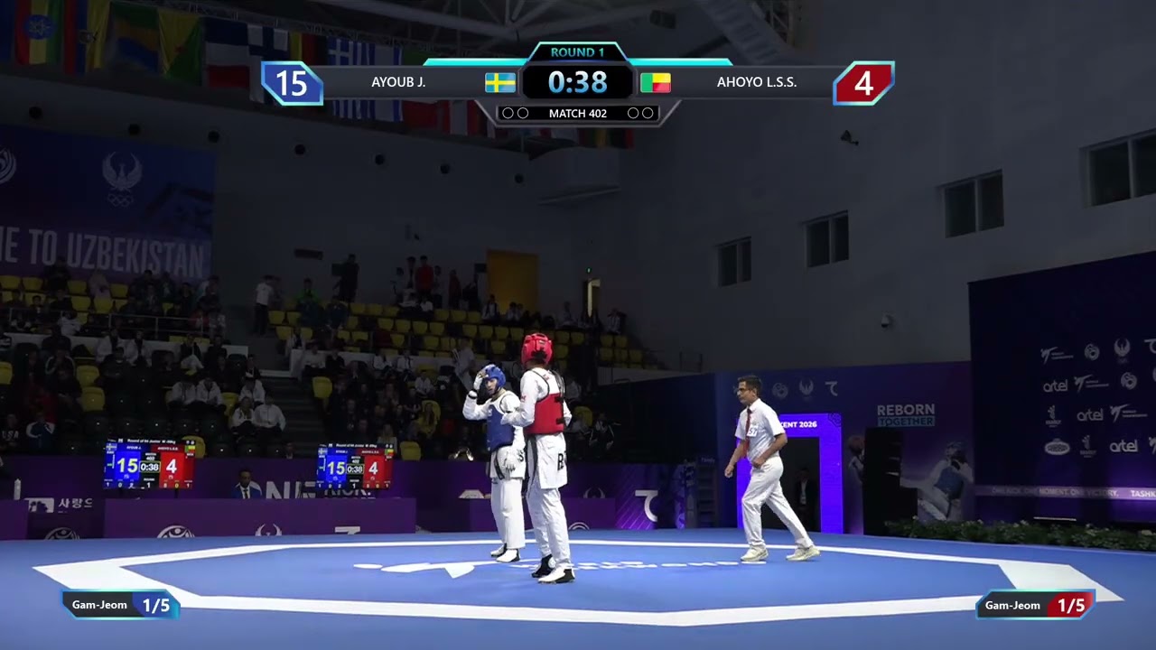 402 Round of 64 M 59kg SWE AYOUB J BEN AHOYO L S S PGM