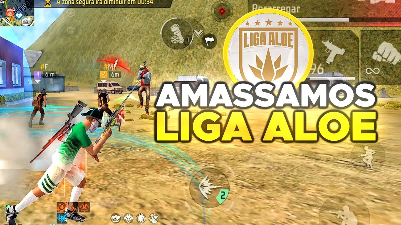 LIGA ALOE - DIA 1🏆IPhone XR💚HIGHLIGHTS EM CAMPEONATOS DE FREE FIRE💚