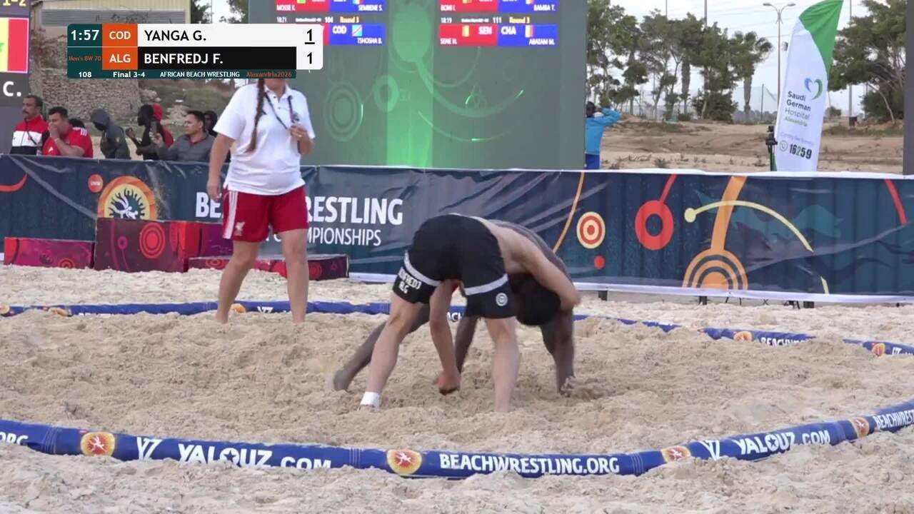 Mohamed Atef Bakhit ABOUZID (EGY) vs. Caetano ANTONIO SA (GBS) • Final 3-4 • Men's BW 80Kg