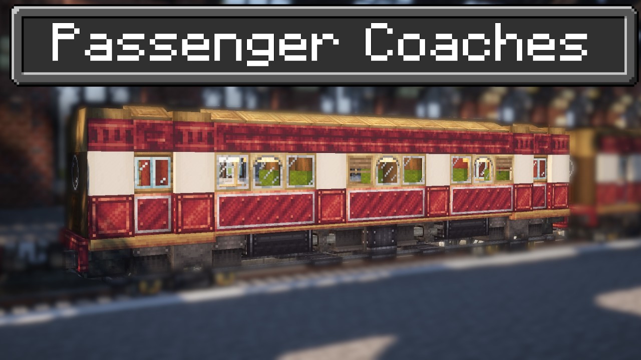 ЁЯЪВ Minecraft Create Mod Train Tutorial - Passenger Coaches background