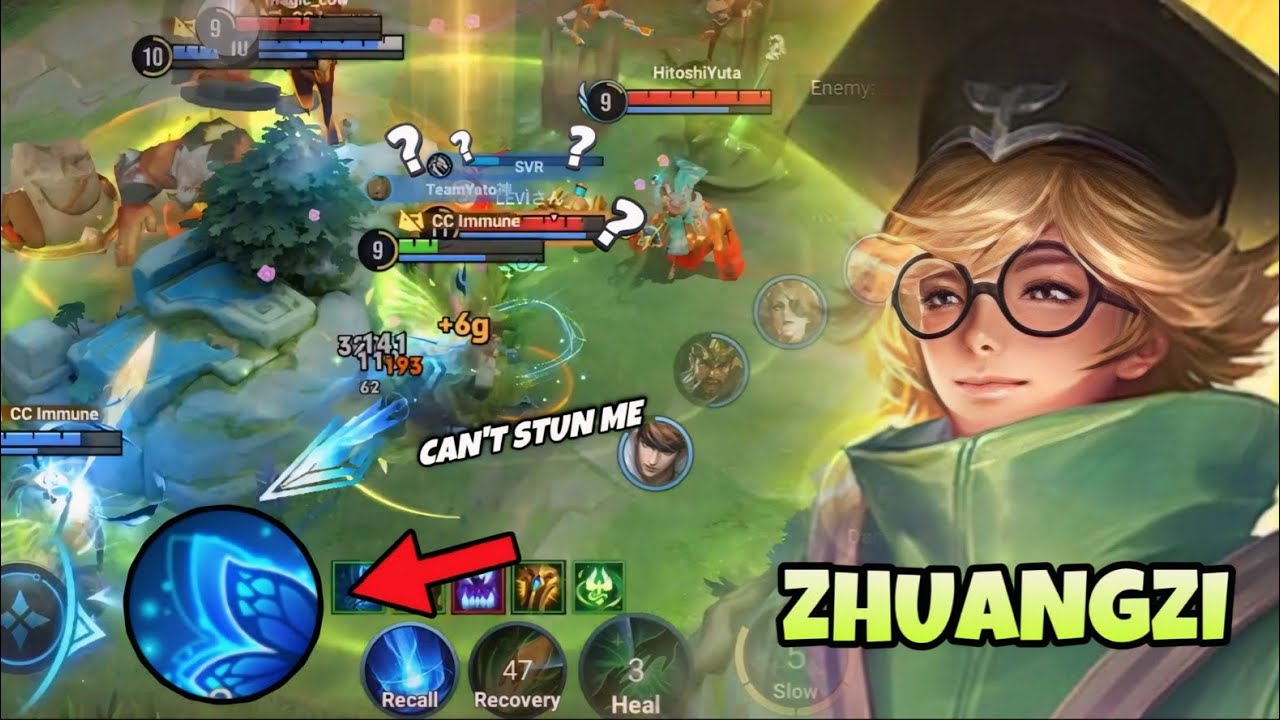 HOW TO USE ZHUANGZI SKILLS PROPERLY + ROTATION IN HIGH RANK | BUILD & ARCANA | HONOR OF KINGS background
