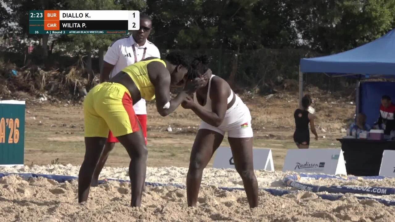 Kadydiatou Amiina DIALLO (BUR) vs. Pelagie WILITA (CMR) • A | Round 3 • Women's BW +70Kg