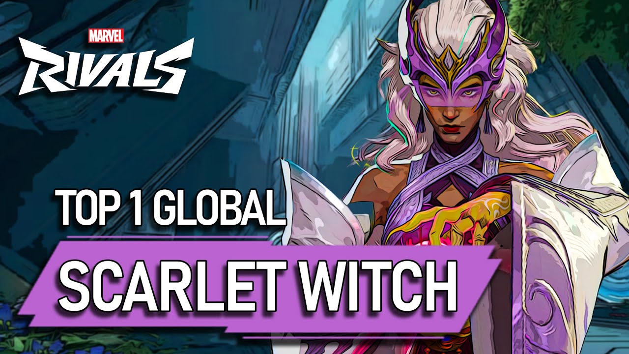 TOP #1 GLOBAL SCARLET WITCH ! SunnysLove - MARVEL RIVALS PRO background