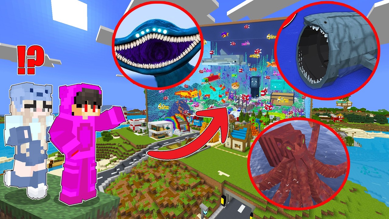 I Built an AQUARIUM for REAL LIFE Sea MONSTERS in Minecraft