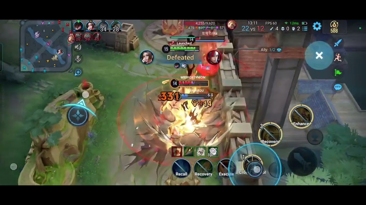 Annie Leonhart as Mayene Three Double Kill in a minute-Honor Of Kings