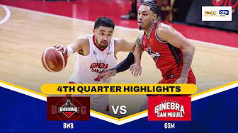 BLACKWATER vs BRGY. GINEBRA | 4TH QUARTER HIGHLIGHTS | PBA SEASON 50 COMMISSIONER’S CUP