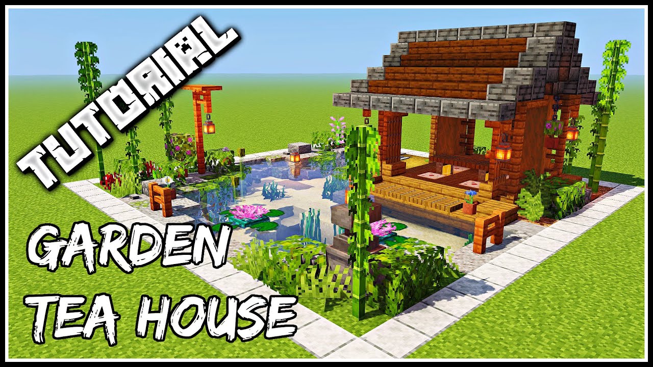 How To Build A Garden Tea House | Minecraft Tutorial background
