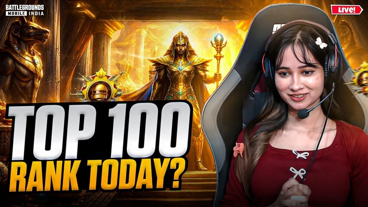 CONQUEROR TOP 100 LIVE😍PLAYING BGMI 4.3 UPDATE LIVE🥳 |#bgmilive #girlgamer #pubgmobile